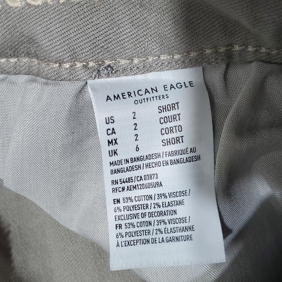 American Eagle Grey Camouflage Next Level Stretch Hi Rise Jegging Jean Size 2 - Picture 5 of 6
